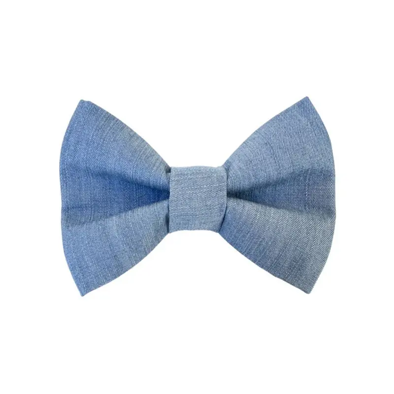 Take a Bow Chambray Denim Bow Tie
