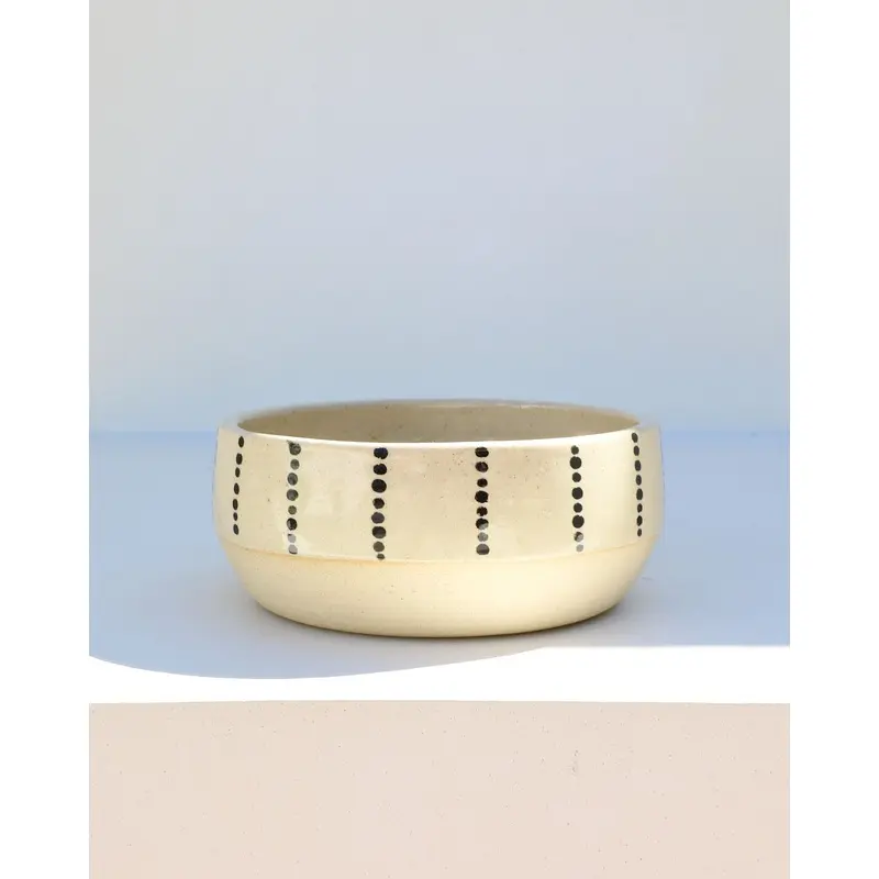 X Marks the Dot Ceramic Bowl