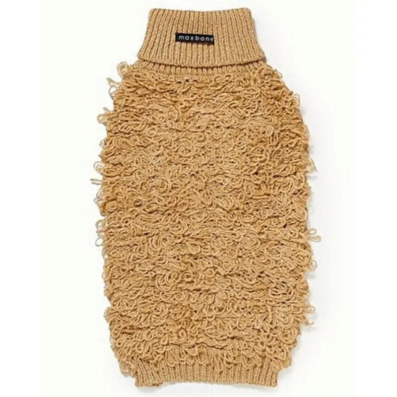 Starlet Metallic Gold Curly Knit Jumper