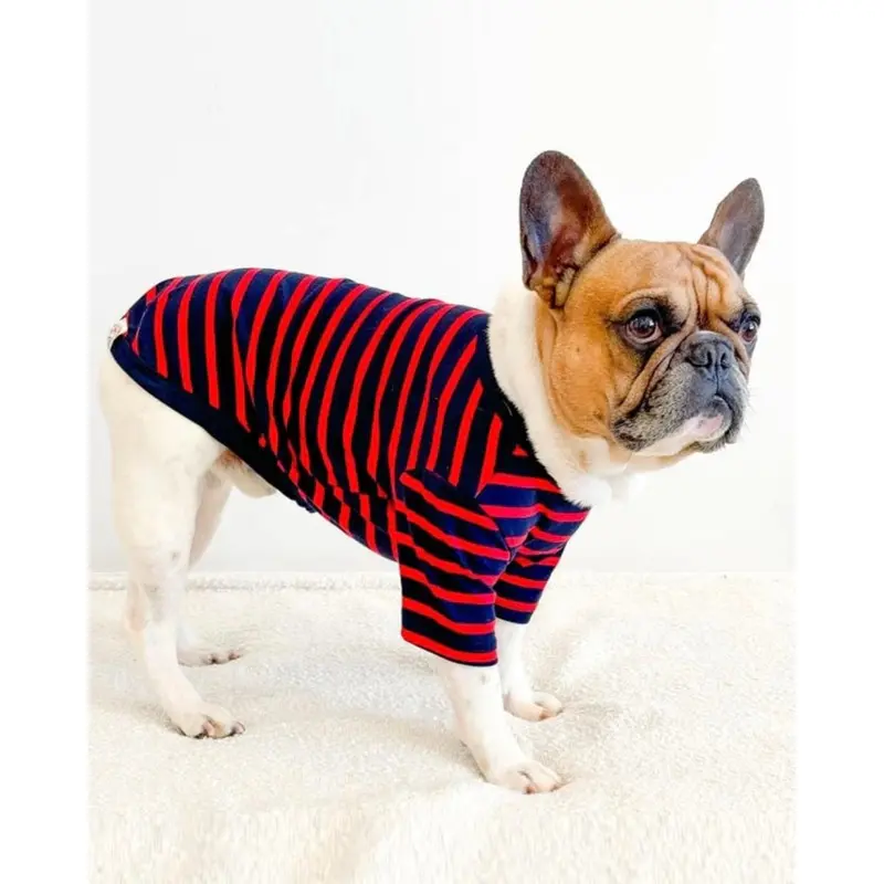 Tiny Gondolier Red + Navy Stripe Tee