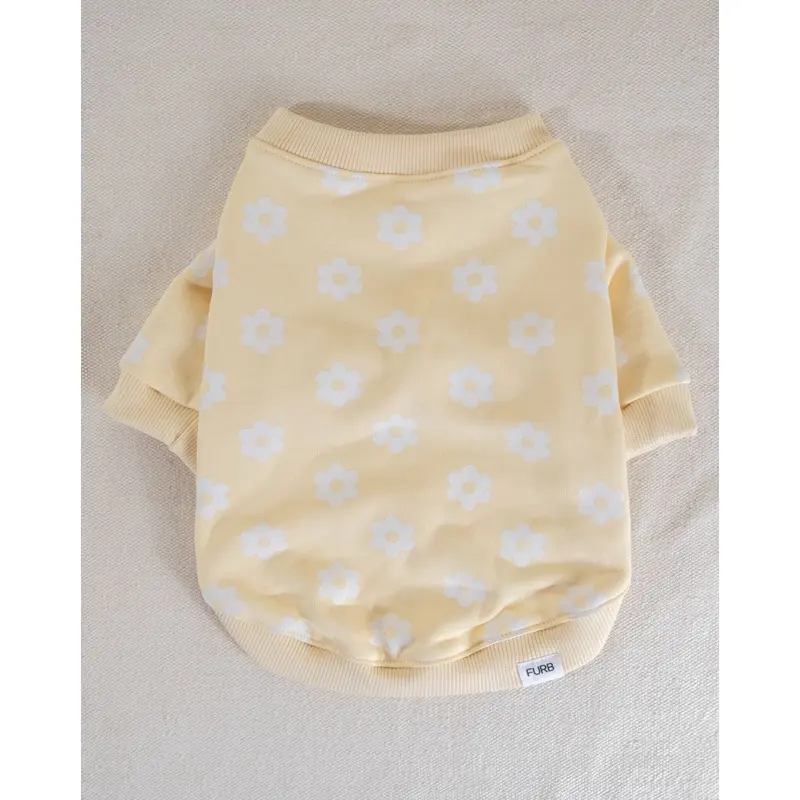 Summer of Love Yellow Daisy Dog Sweatshirt