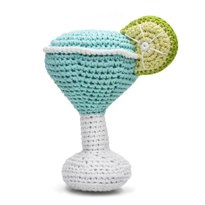 Yappy Hour Crochet Margarita Dog Toy