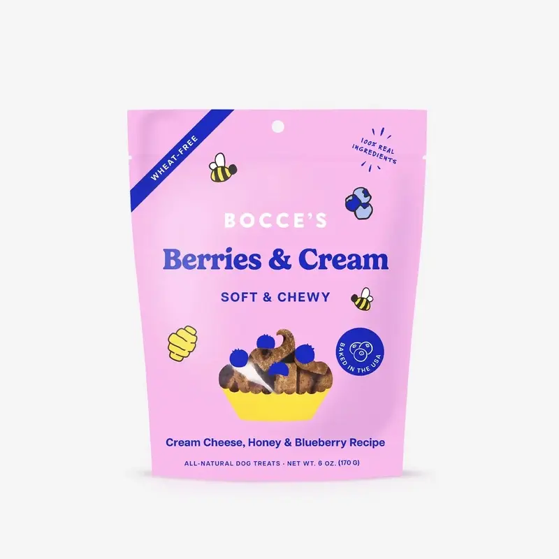 Bocce's Bakery Berries & Cream Soft & Chewy Dog Treats