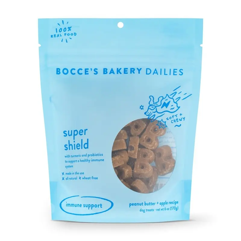 Bocce's Bakery Dailies Super Shield Peanut Butter + Apple Recipe Dog Treats