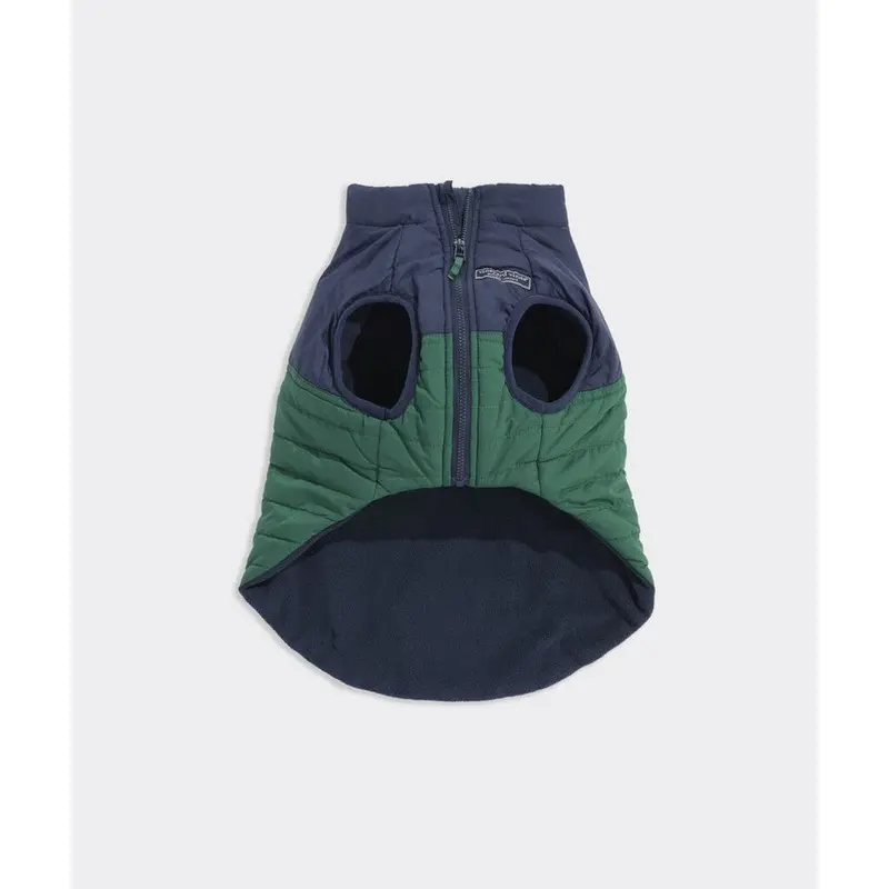 Vineyard Vines X Fma Pet Puffer Jacket, Turf Green