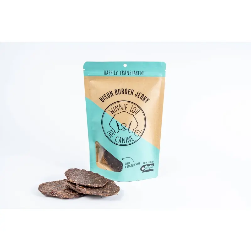Bison Burger Jerky - Winnie Lou - The Canine Company