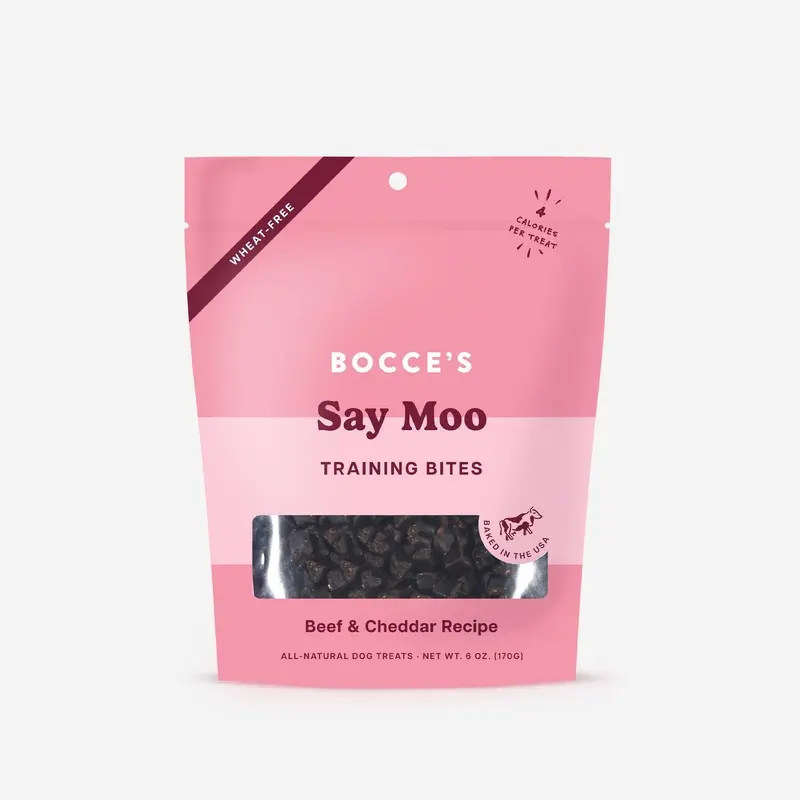 Bocce's Bakery Say Moo Beef & Cheddar Training Bites Dog Treats