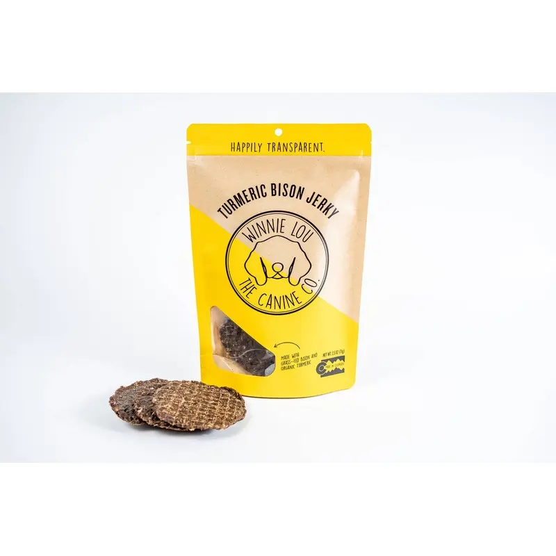 Turmeric Bison Jerky - Winnie Lou - The Canine Company