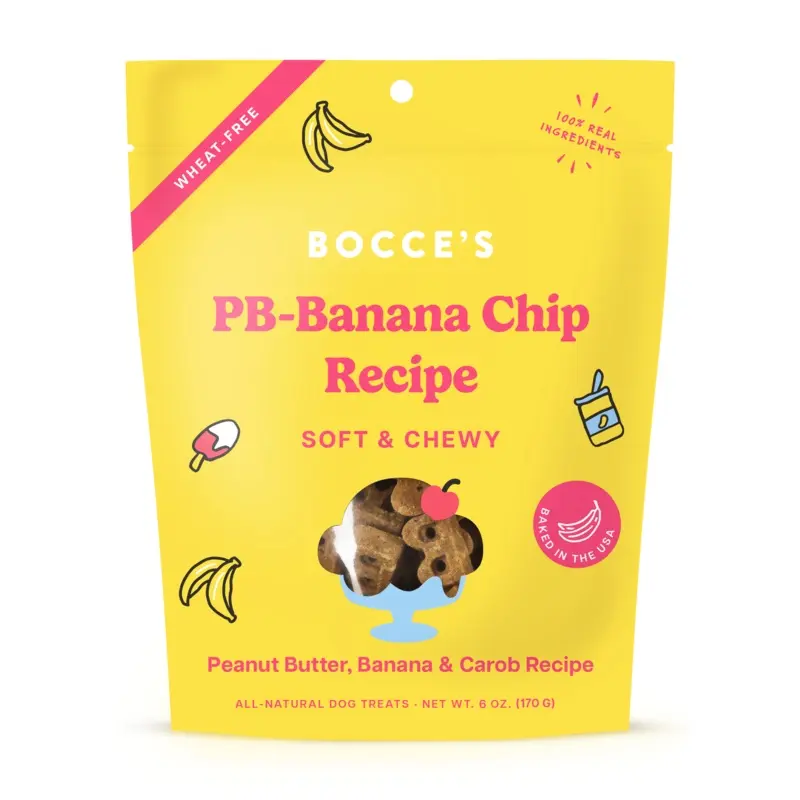 Bocce's Bakery PB-Banana Chip Recipe Dog Treats