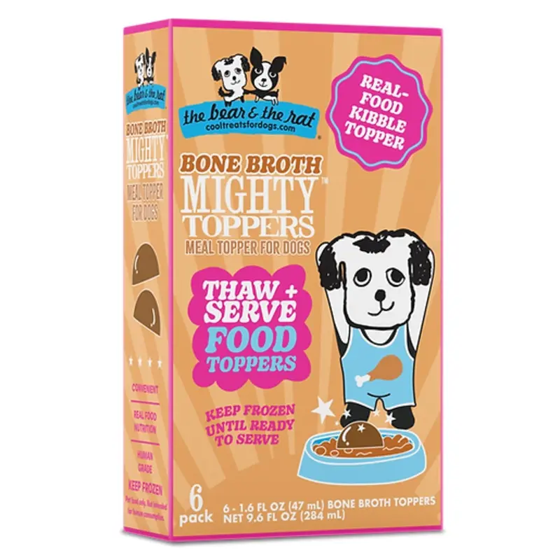 Bear & Rat Dog Frozen Bone Broth Topper 6 Pack