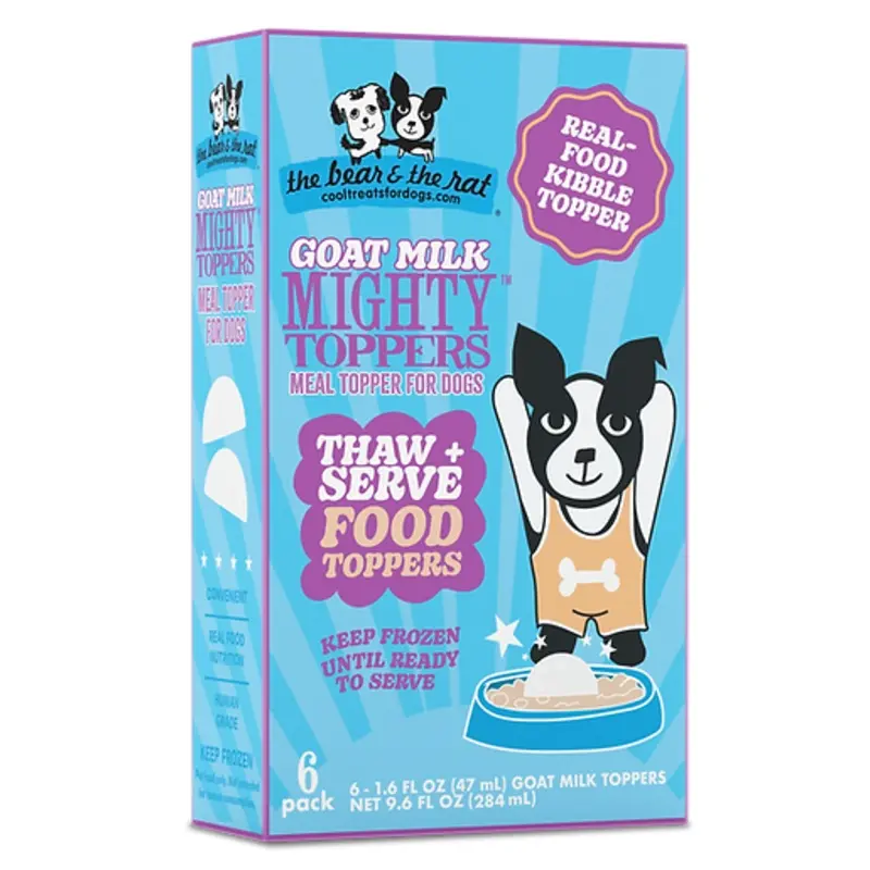 Bear & Rat Dog Frozen Goat Milk Topper 6 Pack