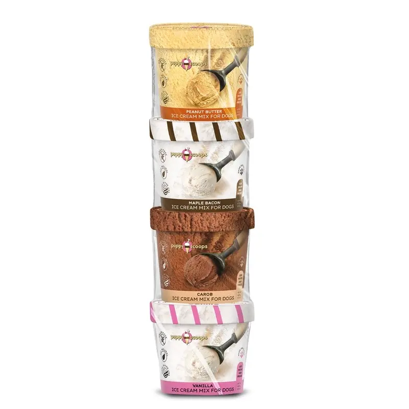 Puppy Scoops Ice Cream Mix- Variety Pack of 4 Flavors