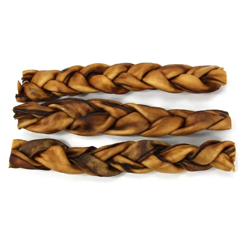 12" Jumbo Braided Collagen Sticks (Bulk)