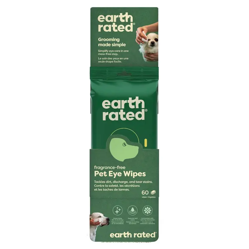 Earth Rated Dog Eye Cleansing Wipes 60ct