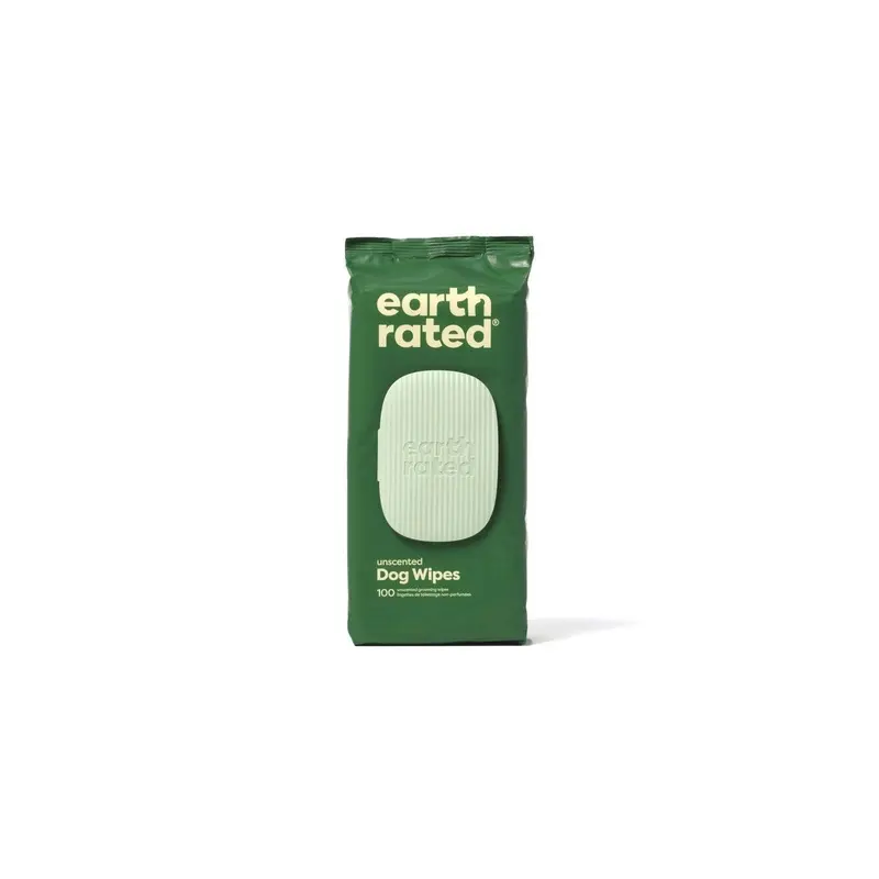 Earth Rated Unscented Dog Grooming Wipes 100ct