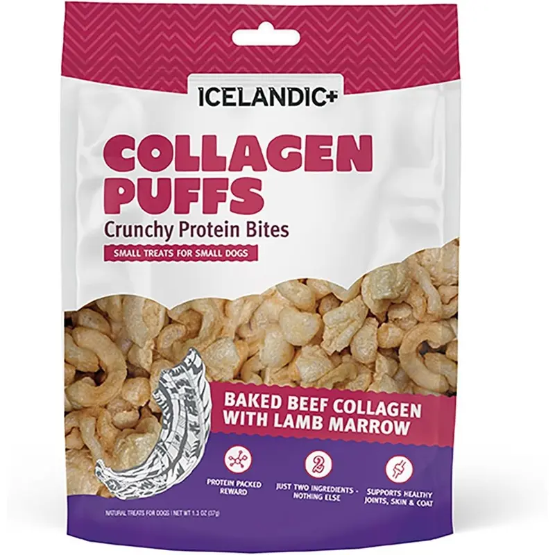 Icelandic Collagen Puffs Dog Treats - Marrow : 1.3 oz