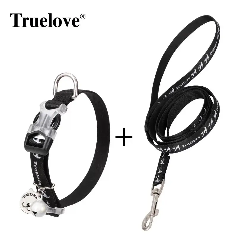 TrueLove Cat Collar and Leash Set with Bell and Breakaway Clip TLC5311