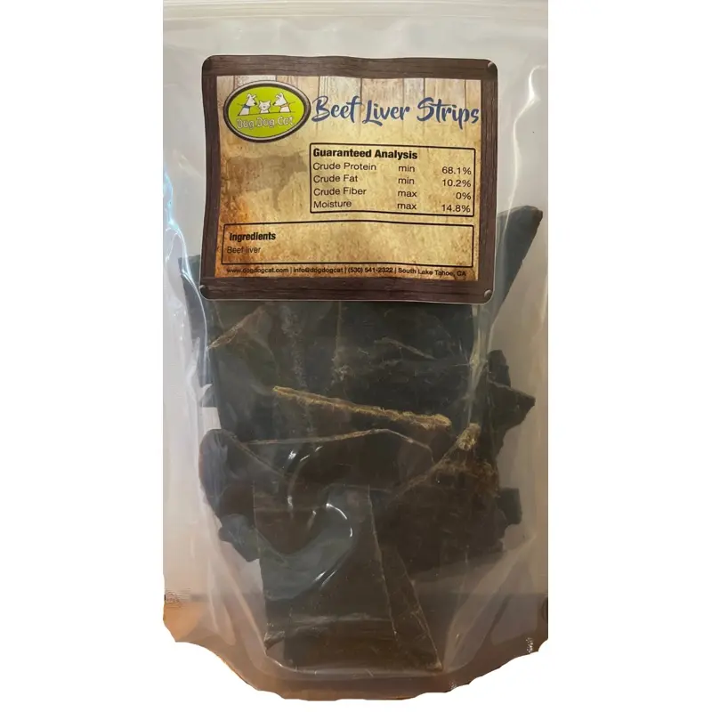 Beef Liver Strips 100% Beef Liver - Various Sizes