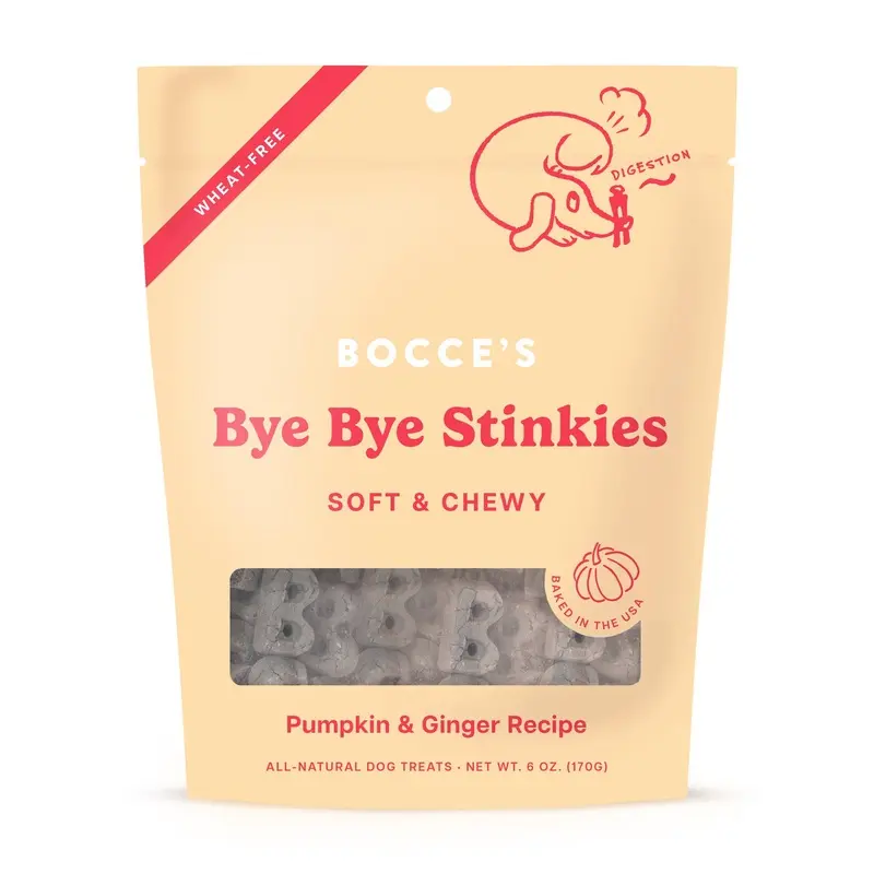 Bocce's Bakery Dailies Bye Bye Stinkies Soft Dog Treats 6oz