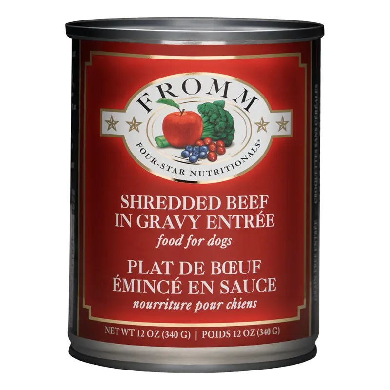 Fromm 4 Star Canned Dog Food-Shredded Beef : 12 oz