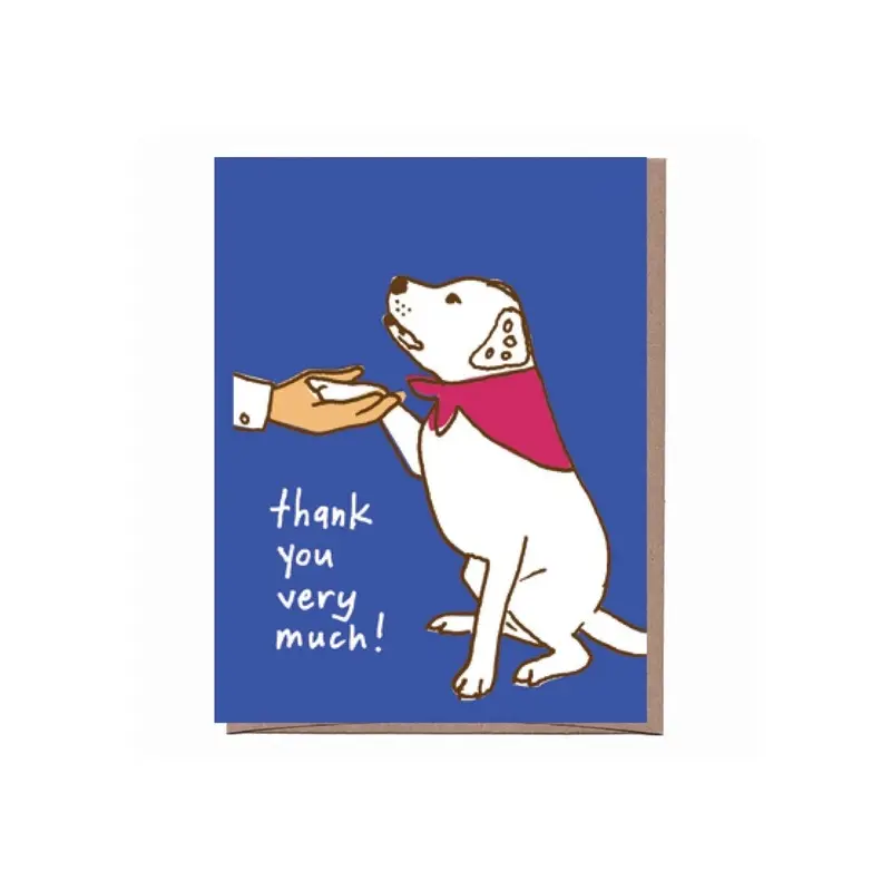 La Familia Green - Good Dog Thank You Greeting Card