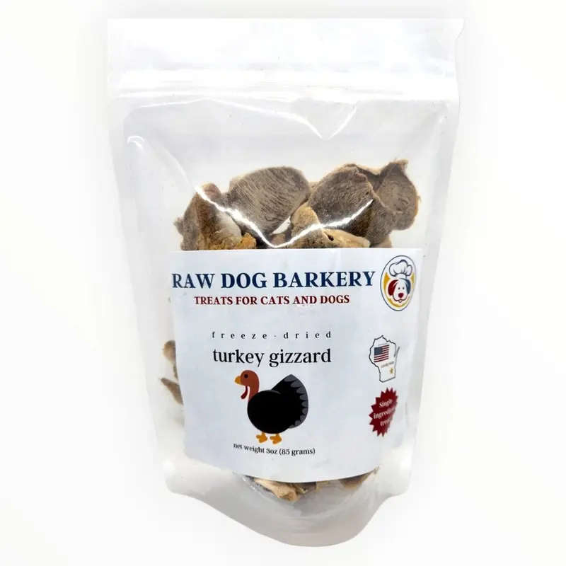 Turkey Gizzards Sliced Freeze-Dried