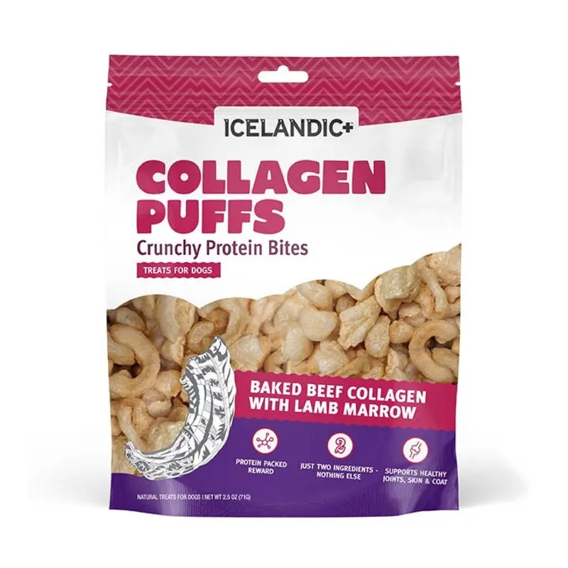Icelandic+ - Icelandic+ Beef Collagen Puffs with Marrow for Dogs 2.5-oz
