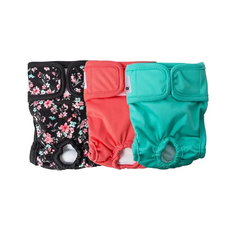 Pet Parents - Dog Diapers (3-Pack) + Extendrs, Washable Dog Diapers