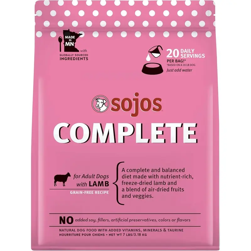 SOJOS Complete Adult Dog Food - Lamb
