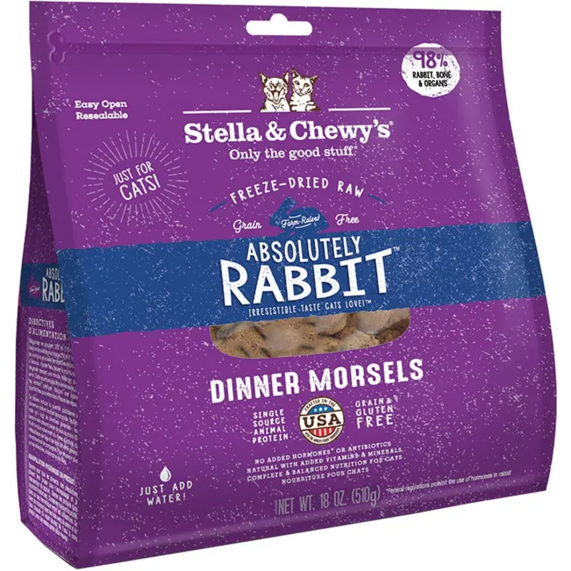 Stella & Chewy's Freeze-Dried Raw Cat Food - Rabbit