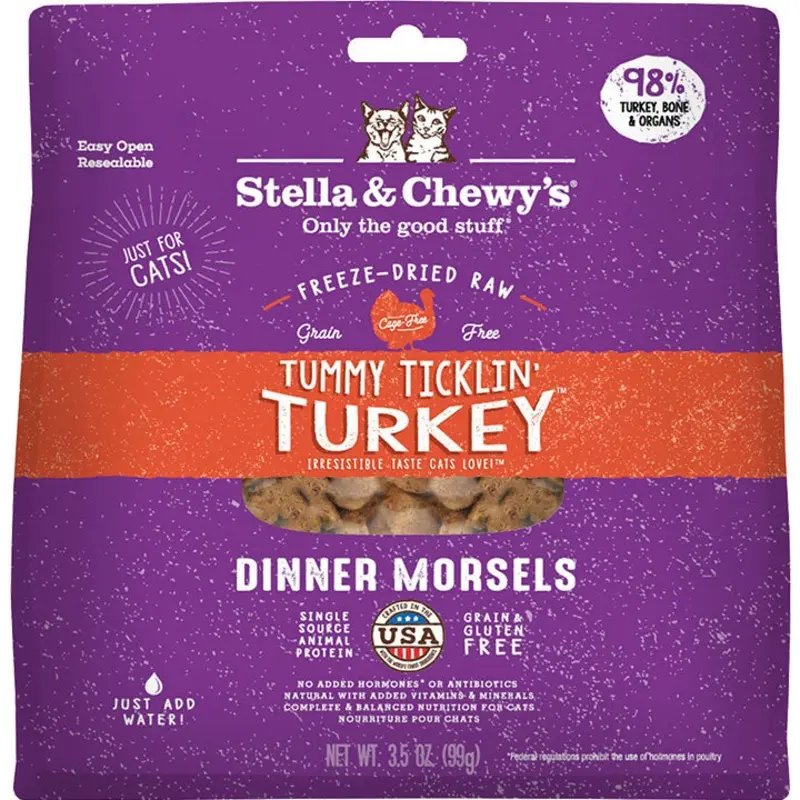 Stella & Chewy's Freeze-Dried Raw Cat Food - Tum Tum Turkey