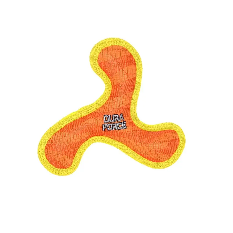 Tuffy Dog Toys - VIP Products - DuraForce Jr Boomerang - Orange, Durable, Squeaky Dog Toy