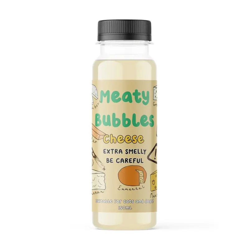 Meaty Bubbles - Cheese flavoured pet bubbles for cats and dogs