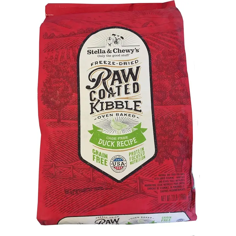 Stella & Chewy Raw Coated Duck Dog Food