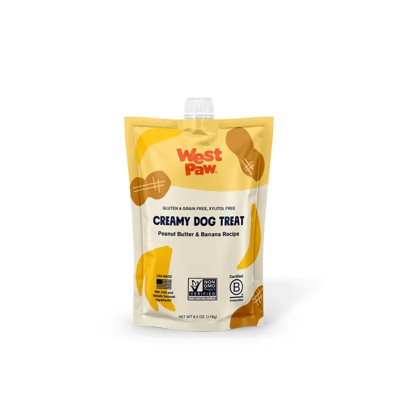 West Paw - Peanut Butter & Banana Creamy Dog Treats