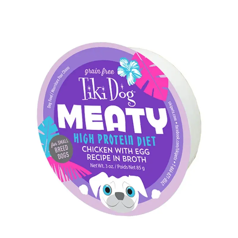 Tiki Pet Meaty Dog Food-Chicken Egg : 3 oz