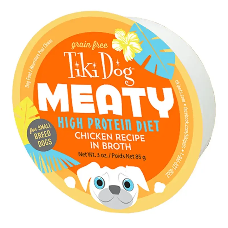 Tiki Pet Meaty Dog Food-Chicken Recipe : 3 oz