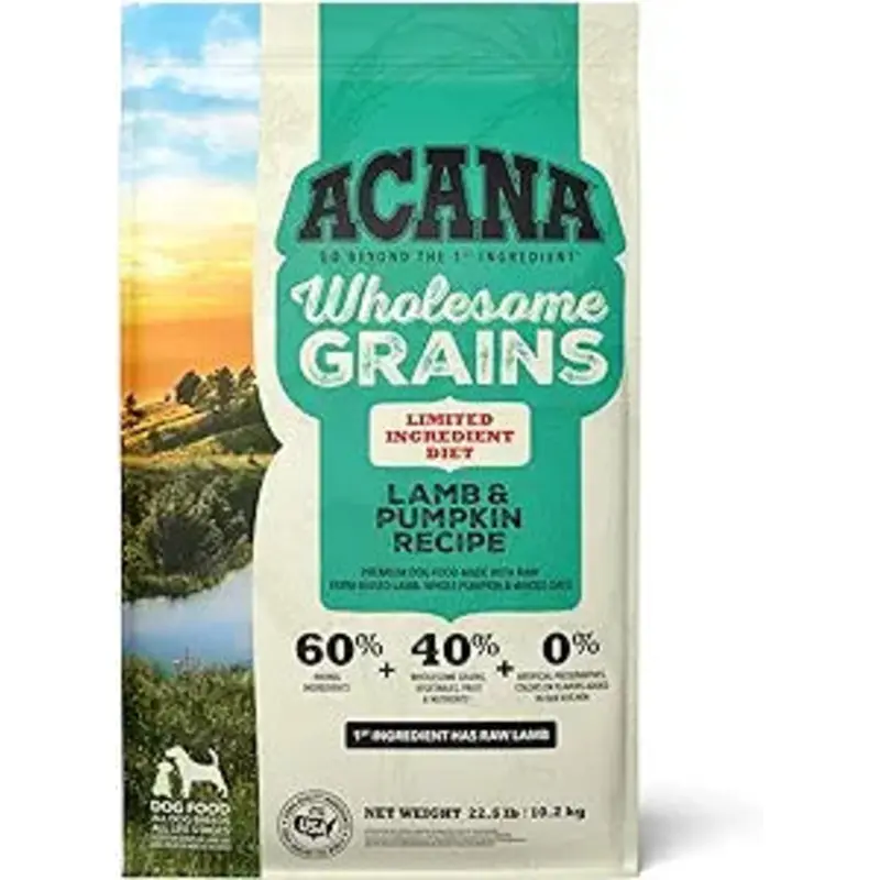 ACANA Wholesome Grains Dry Dog Food, Lamb & Pumpkin Recipe