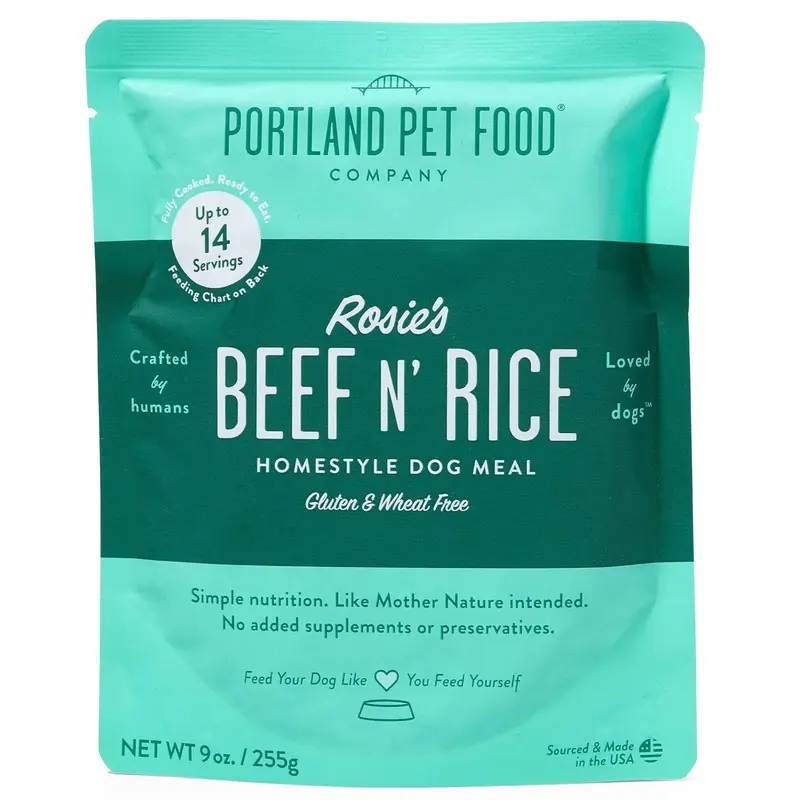 Portland Pet Food Company - Rosie's Beef N Rice Homestyle Dog Meal