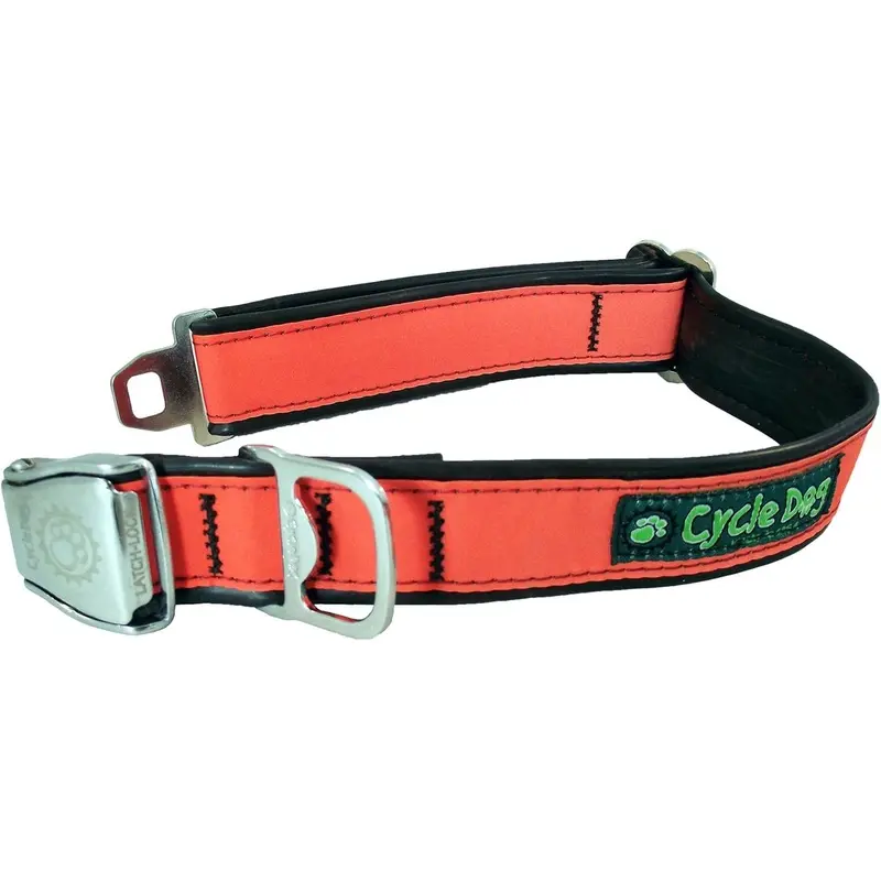 Cycle Dog Collar -Orange Reflective : 1" Width