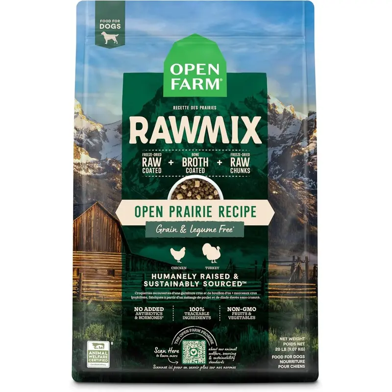 Open Farm Rawmix Dry Dog Food - Open Prairie Recipe