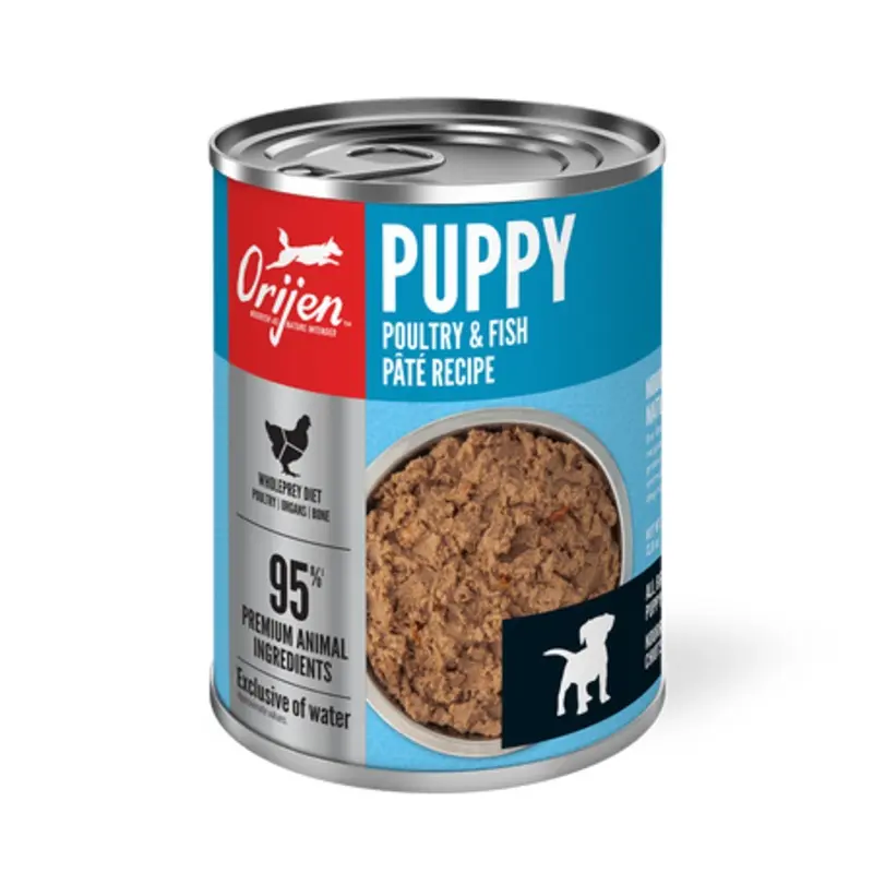 Orijen Canned Dog Food-Puppy Poultry & Fish Pt Recipe : 12.8 oz.