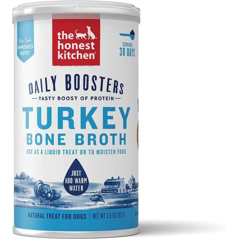 The Honest Kitchen Daily Boosters: Instant Turkey Bone Broth With Turmeric, 3.6 oz