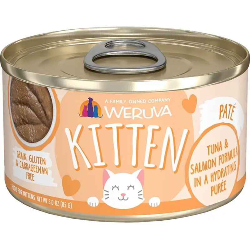 Weruva Canned Kitten- Puree Tuna Salmon : 3 oz