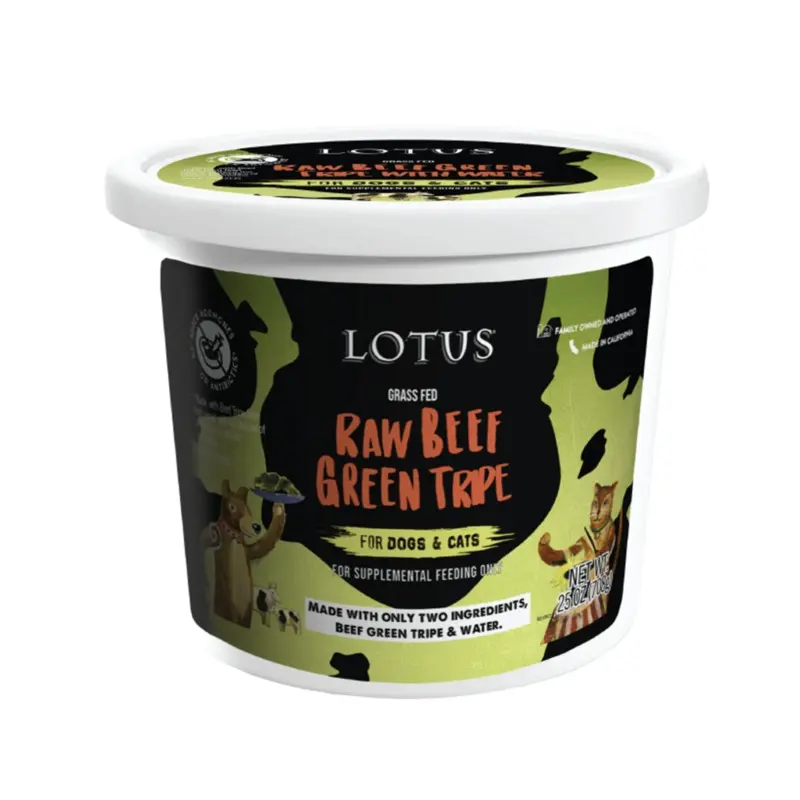 Lotus Dog or Cat Raw Grain Free Beef Tripe