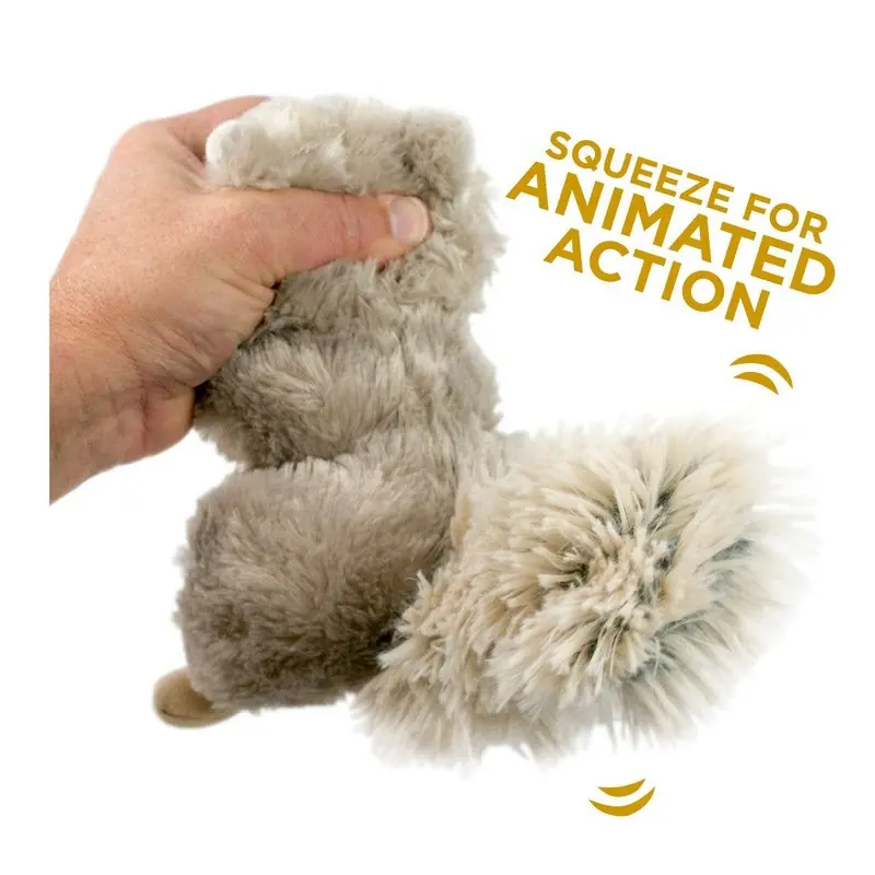 Tall Tails Animated Plush Squeaker Squirrel Toy