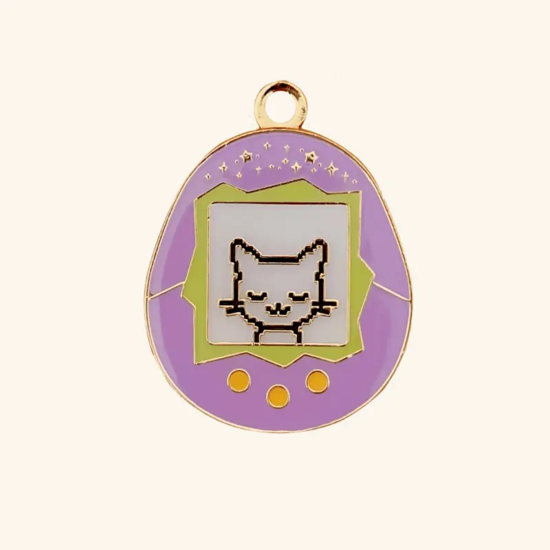 Tamagotchi Cat Pet ID Tag