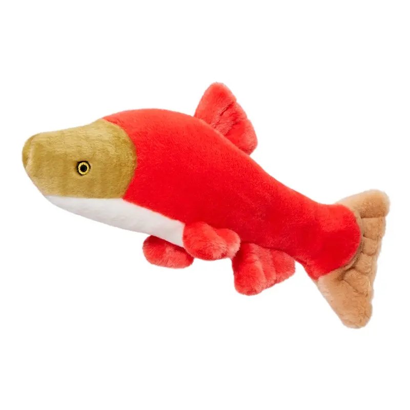 Fluff and Tuff Dog Toy-Cedar Salmon