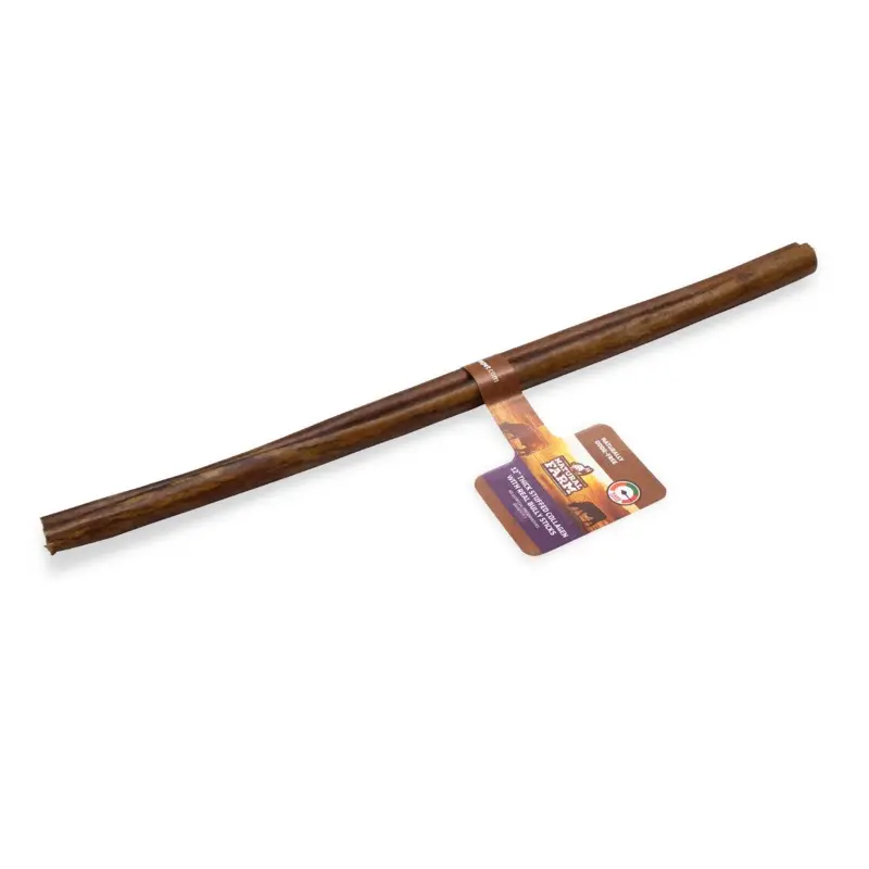 Natural Farm Dog Treat - Collagen Bully Stick Thick Stuffed 6"