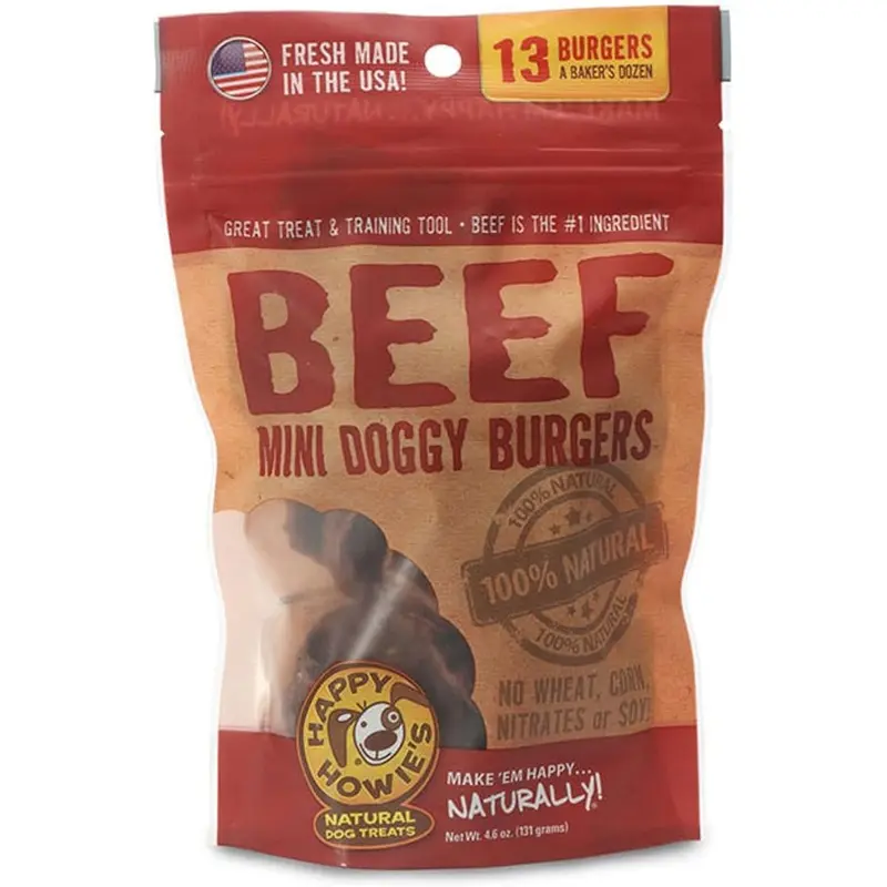 Happy Howie Dog Burger-Beef : 4.0 oz